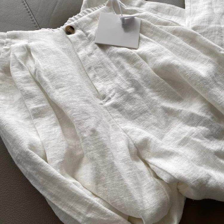 法国Rixo Rane 巨舒适?法式棉麻高腰阔腿裤垂感梧桐休闲直筒裤女,女装/女士精品,大码裤装,淘宝优惠券,粉丝福利购,淘宝优惠卷