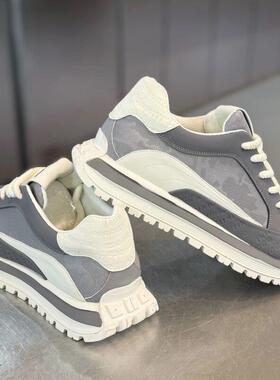 厚底老爹鞋男鞋2025春夏新款网布透气软底鞋子时尚百搭运动休闲鞋