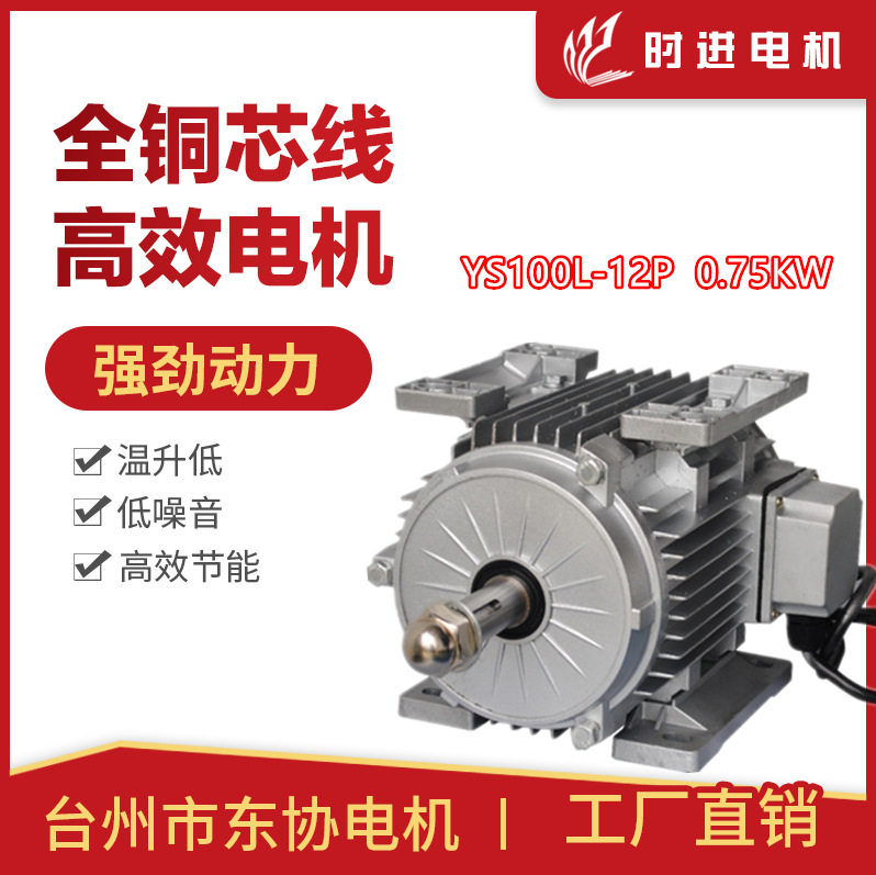 时进电机台州市东协电机ys100l-12p-0.75kw玻璃钢负压风机