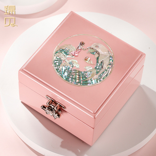 锦贝螺钿首饰盒结婚礼品纪念日闺蜜生日礼物珠宝饰品手镯收纳盒