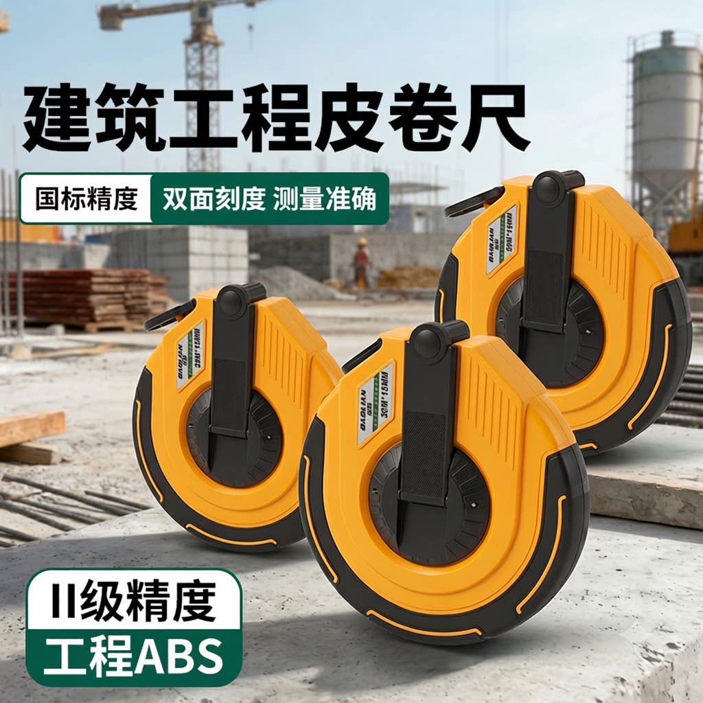 皮尺卷尺布卷尺防滑软尺203050米