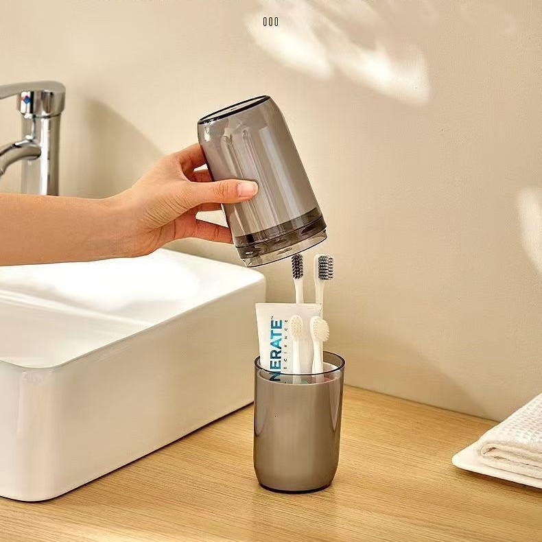旅行洗漱牙刷收纳盒漱口杯电动便携牙具牙缸刷牙杯子套装旅游