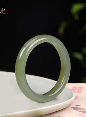 新疆和田玉晴水玉手镯正品晴水玉