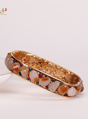 金玉多宝手镯精品新疆和田玉籽料