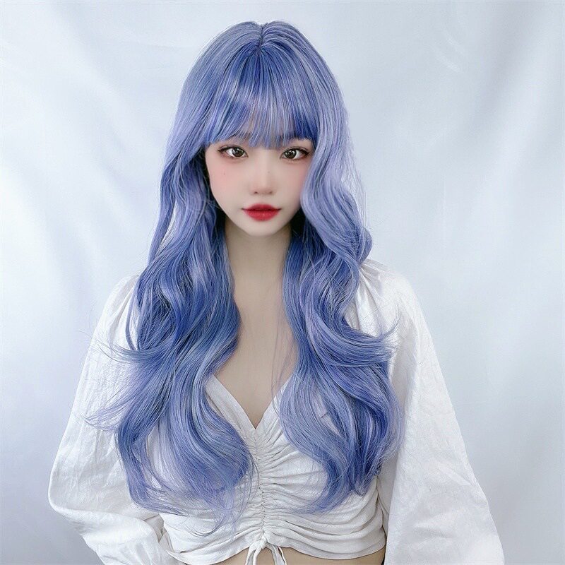 外贸欧美原宿假发女长卷发空气