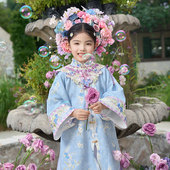 蓝莓派对 新中式 儿童国风马面裙套装 新款 汉服女童 秋季 十三余童装