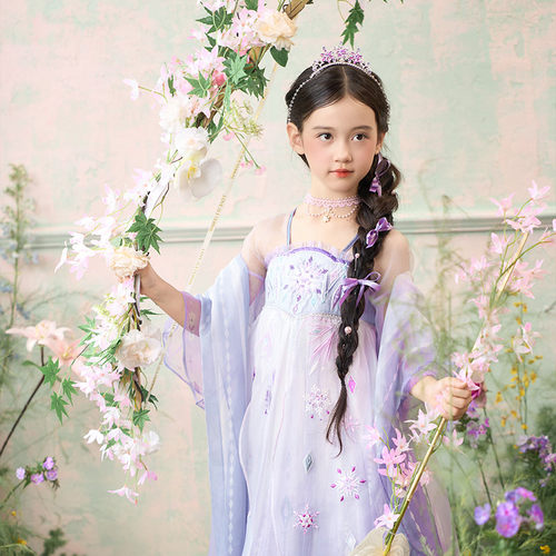 十三余童装秋季女童迪士尼连衣裙