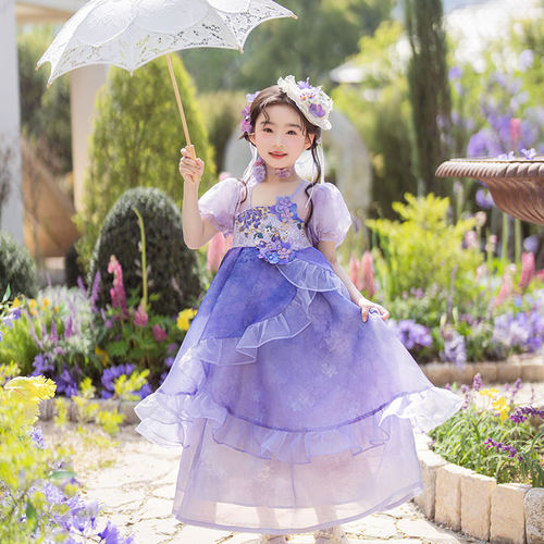 国风汉服女童连衣裙2025春季新款