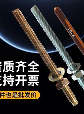 高强度国1标化学螺栓膨胀538螺丝镀锌锚M8M10M12M134M6M1栓8M20M2