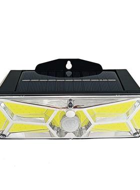 太阳能灯人体感8面-126L应LE灯 户庭院D灯家用天黑自动多亮外面壁