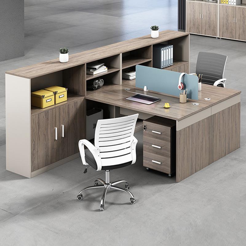 职员办桌公简约现代 2 46桌 四人员工屏风工位桌办公室财RHC-AB-1