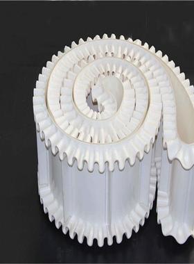 安耐厂P送家直供挡白色VC裙边板食品级输带GKO无缝挡板裙边传送带