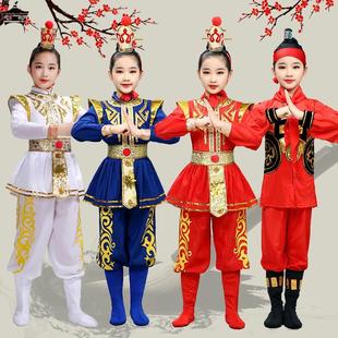 儿童花木兰演出服舞蹈戏曲表演服男女童古代士兵盔甲演出服装