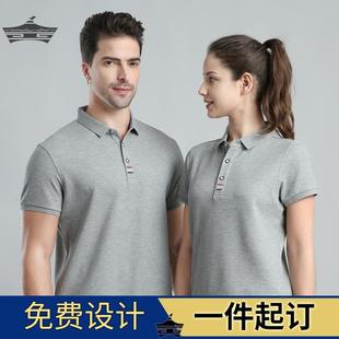 工作服定制t恤印字logo短袖 工衣diy刺绣 聚会企业男女文化衫 polo衫