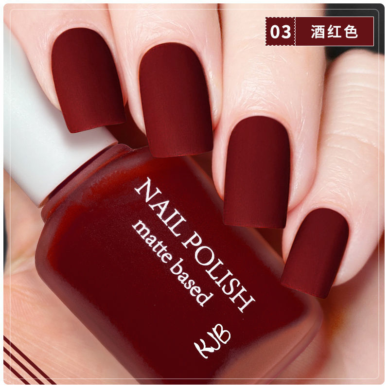 夏季款哑光指甲油免烤不可撕拉磨砂雾面简约白色灰色显手白高级灰