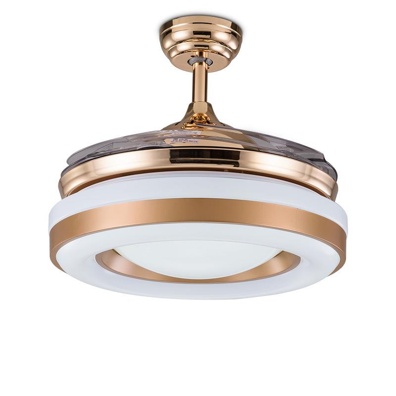 隐形吊扇灯风扇灯卧室客厅餐厅简约现代电风扇家用风扇吊灯LED