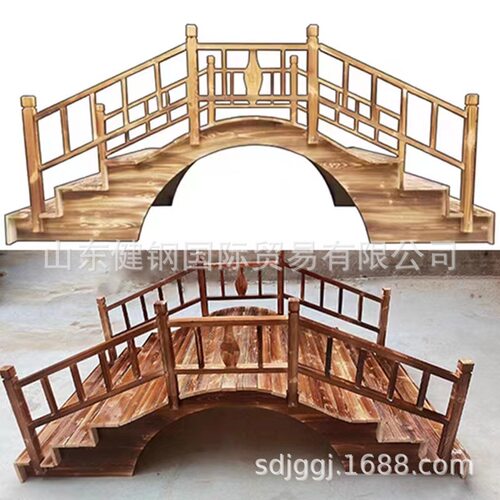 婚礼仿古木桥木锹摆件