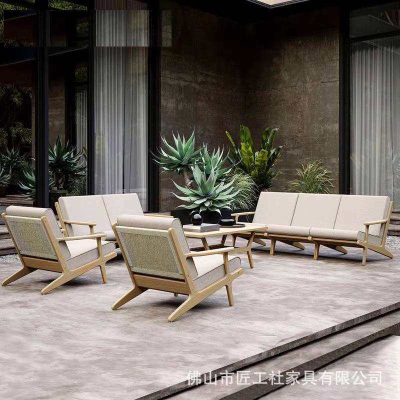 户外藤编沙发柚木家具休闲露天阳台别墅防雨防晒庭院花园做旧单人,特色手工艺,其他特色工艺品,淘宝优惠券,粉丝福利购,淘宝优惠卷