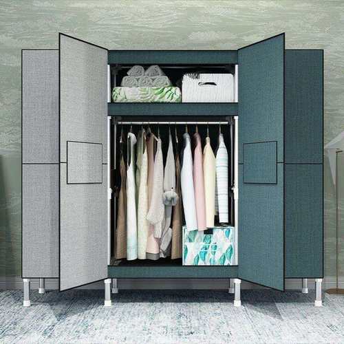 勇拓者Explorer简易衣柜钢管加粗加固布衣柜双单人衣橱非实木组装