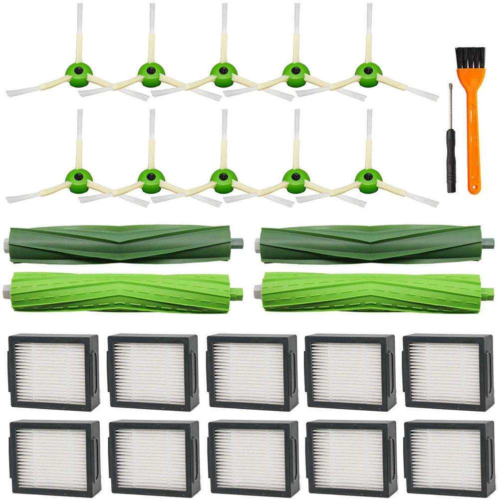 适用于iroboti7i7+E5E6系列主刷滤网边刷26件套扫地机配件