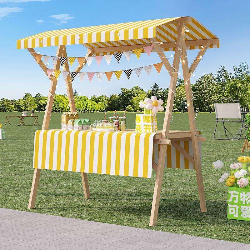 集市摊位展示架夜市摆摊架子户外棚摆摊促销展台移动折叠地摊推车