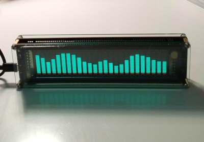 AK2515VFD声控音乐频谱指示灯电子数字时钟声控线控都可