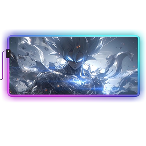防水发光鼠标垫超大RGB游戏男生电竞氛围键盘垫尺寸定制加厚桌垫