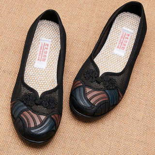 老北京布鞋女春夏季透气网鞋凉鞋新款中老年妈妈鞋舒适老人奶奶鞋