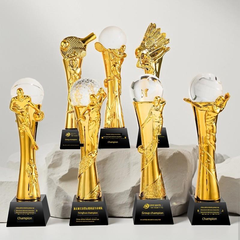 体育系列足球篮球羽毛球高尔夫乒乓球田径比赛金银铜中学运动会