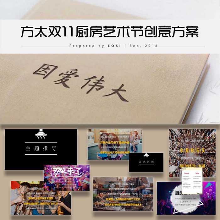ppt模板厨房用品艺术节家电直播活动策划方案案例效果图设计素材