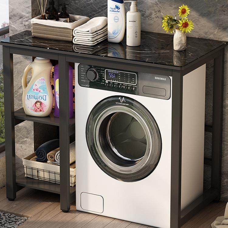 岩板洗衣机置物架阳台防晒洞洞板滚筒洗衣机上方置物架浴室防水架