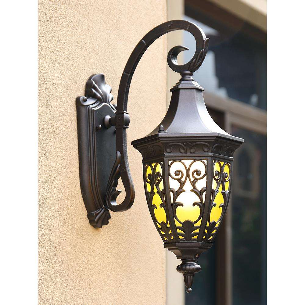 阳台壁灯户外过道墙壁灯欧式花园别墅庭院室外门口灯LED壁灯