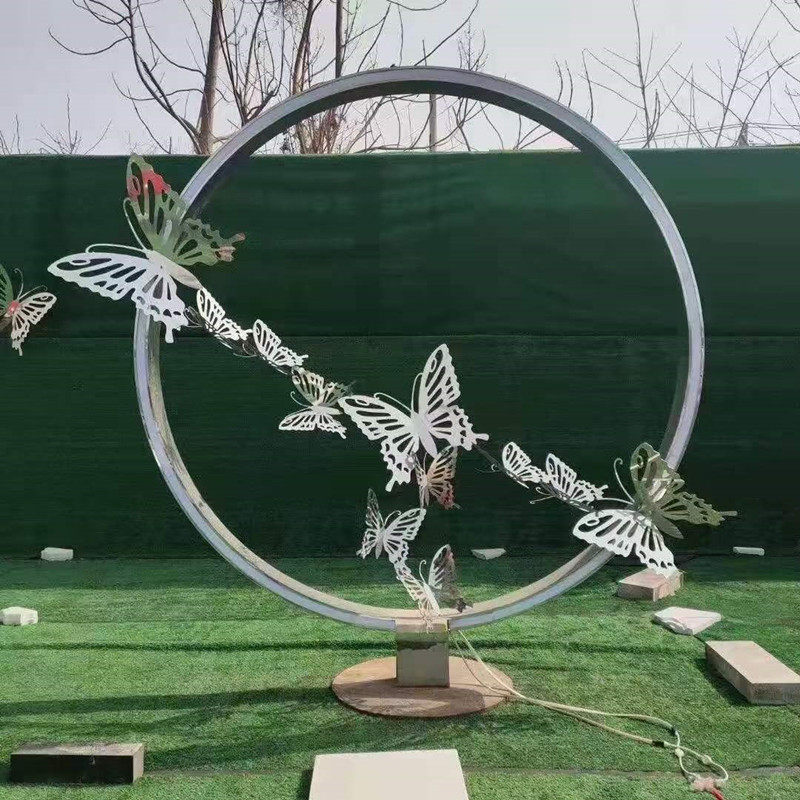 不锈钢户外大型景观雕塑