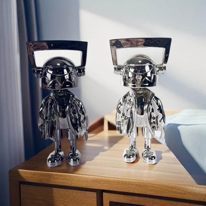 现代简约电镀网红卡通公仔潮玩雕塑外星人摆件样板房儿童房装饰品,畜牧/养殖物资,畜牧/养殖器械,淘宝优惠券,粉丝福利购,淘宝优惠卷