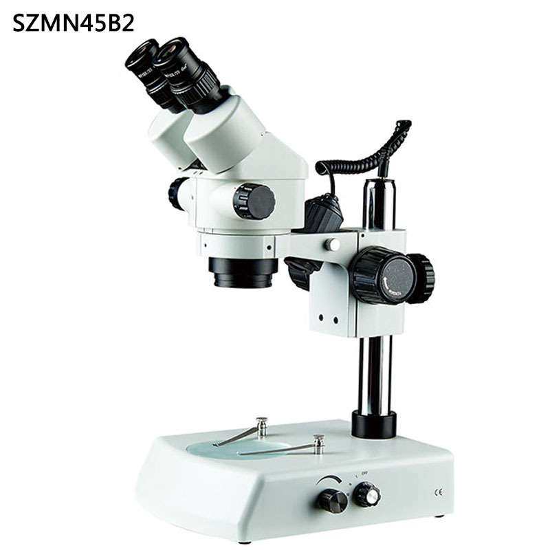 SZMN45B2新款显微镜双目体视物镜0.7-4.5连续变倍目镜10X上下光源
