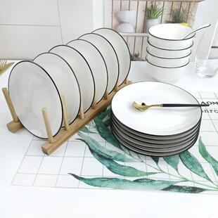 骨碟家用吐骨碟餐桌垃圾盘碟吐骨头碟子桌面上渣盘陶瓷小盘子