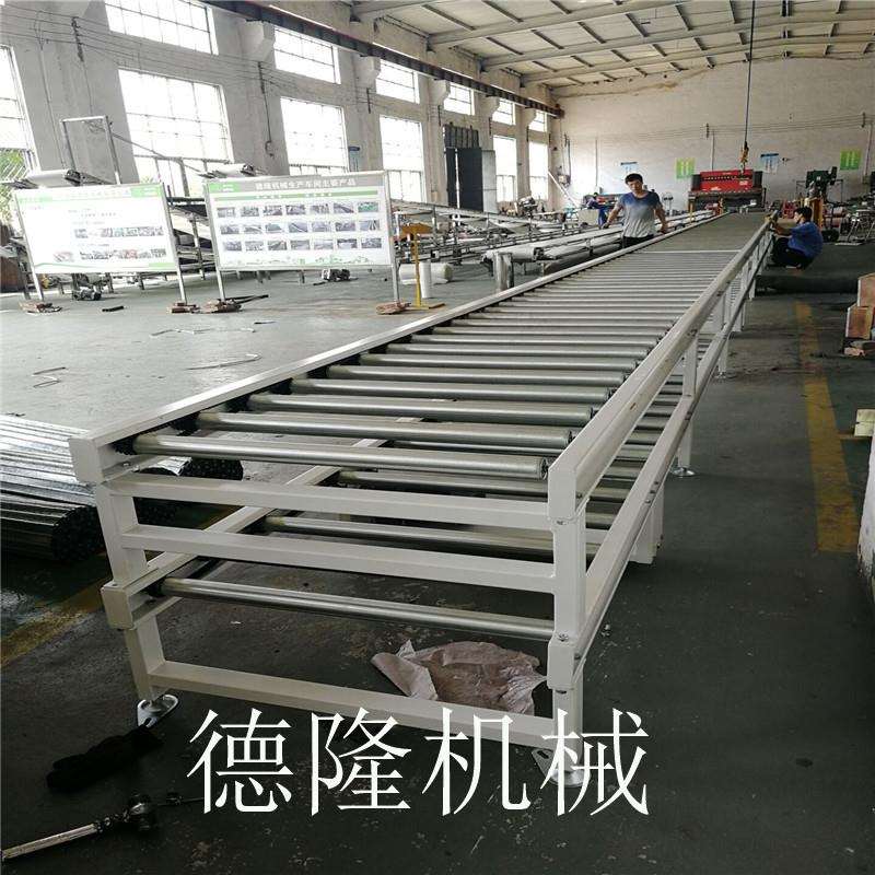 双层滚筒输送线无动力滚筒流水线手推线滚筒输送不锈钢镀锌滚轴线