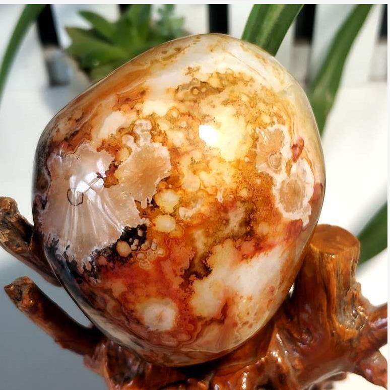 缠丝玛瑙小摆件家居客厅营业场所摆件老玛瑙摆件