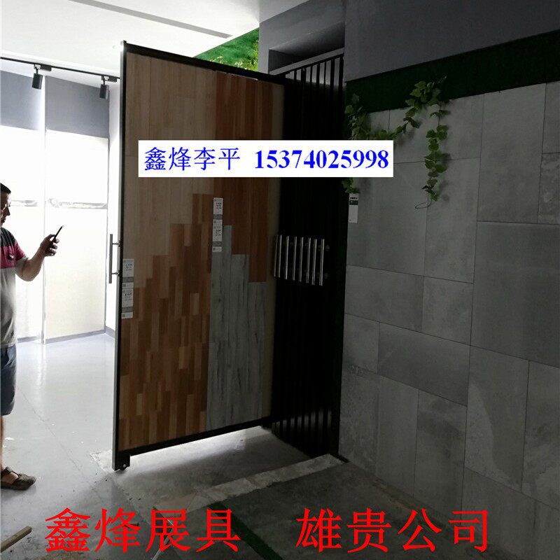 推拉式双面书画瓷砖展柜