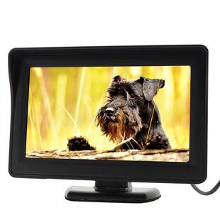 4.3英寸车载显示器数字高分辨率2AV迷你车载显示器12V-24V