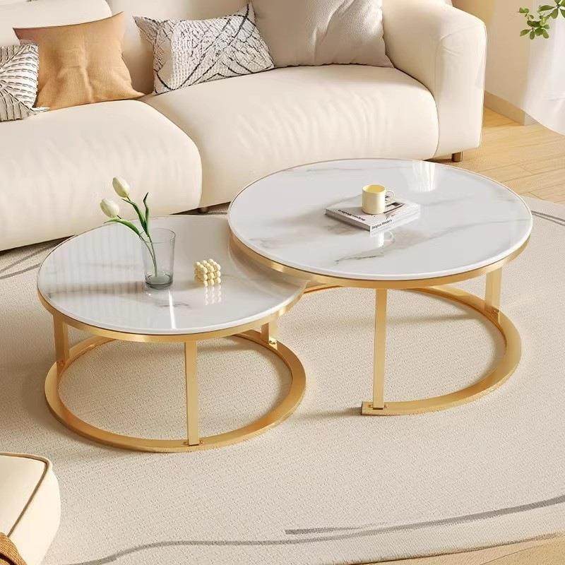 茶几客厅家用圆形桌子小户型轻奢简约现代2025新款沙发茶几桌阳台