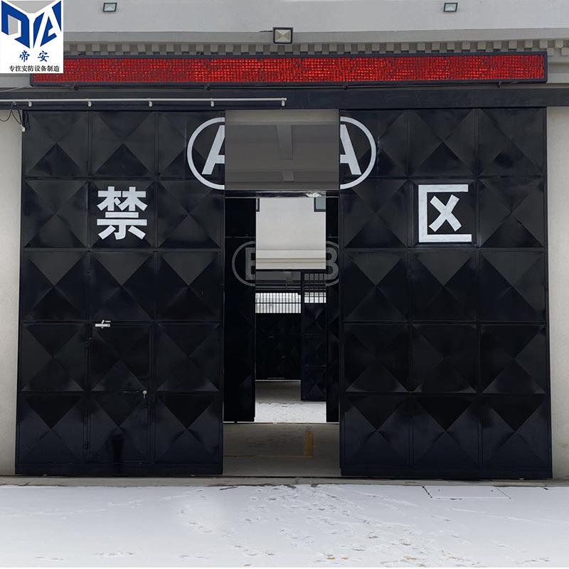 监室门AB门电动平移门监区大门双层栅栏门监舍门围墙铁门