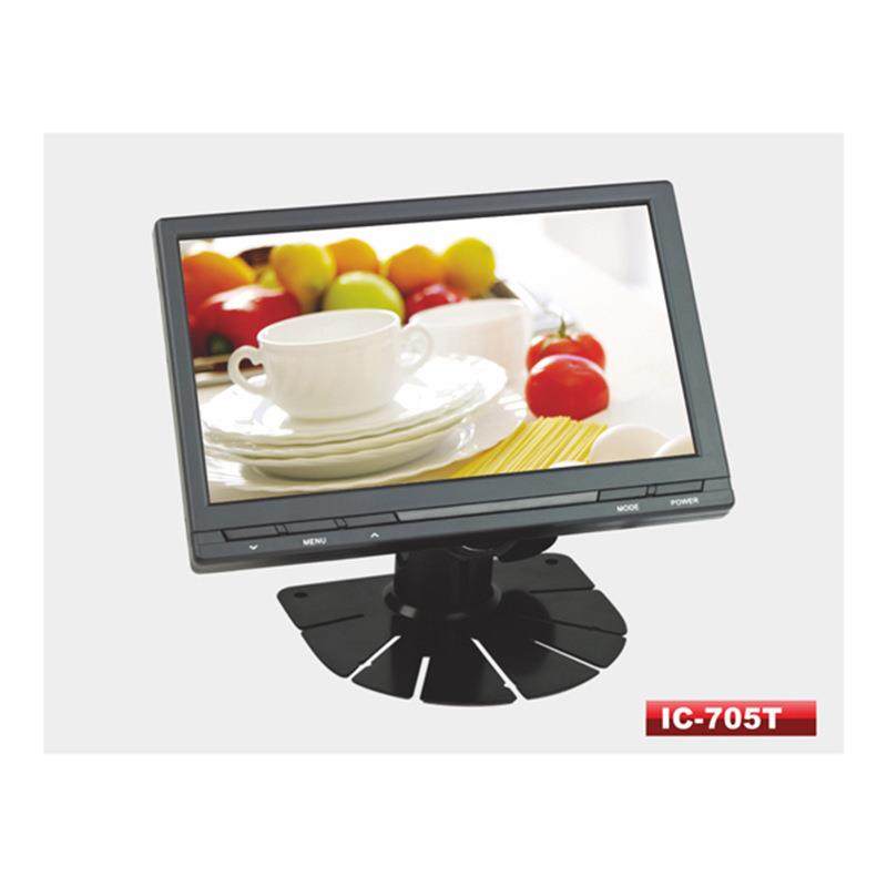 7英寸IC-705T数字TFT-LCD头枕显示器智能液晶高清屏车载智能款