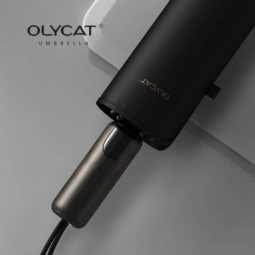 OLYCAT欧力猫全自动雨伞280T布三折暴风晴雨伞便携广告商务伞男