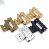 断桥铝合金欧标CK宽槽平开门窗户内框扇齐平静音黑色加厚合页