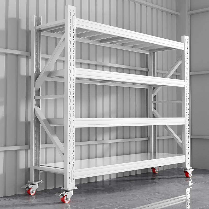 可移动带轮仓储货架置物架