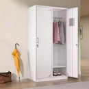 苏州2门员工更衣柜换衣铁皮柜二门带锁挂衣柜宿舍储物柜收纳柜子