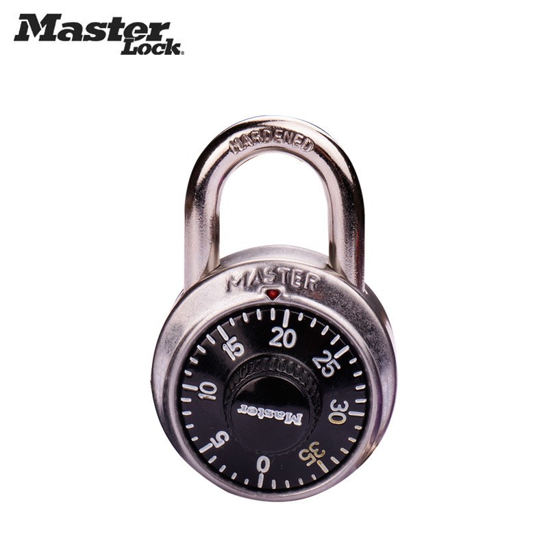 masterlock锁具健身房保险柜式旋转固定密码挂锁1500MCND
