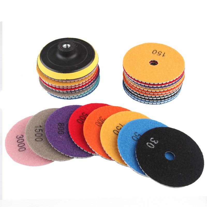 金刚石水磨片大理石石英石石材抛光片工具干磨片软磨片玉石打磨片