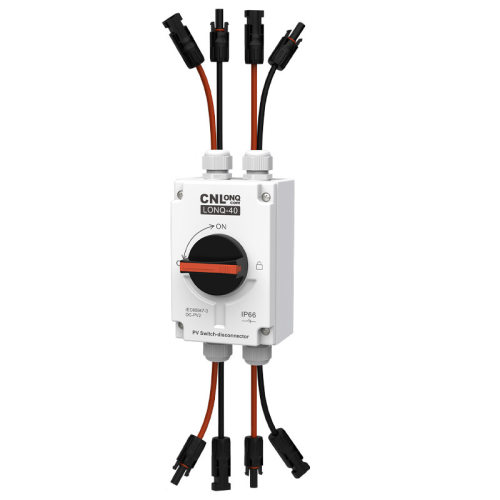 隆祺LONQ-40户外ip66防水DC1000V2进2出太阳能光伏直流隔离开关